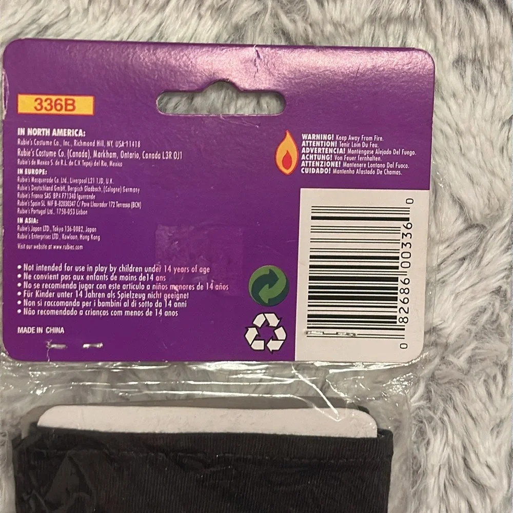 Masquerade Gloves Rubies Halloween Costume NIP‎ Black Short 100% Cotton NEW